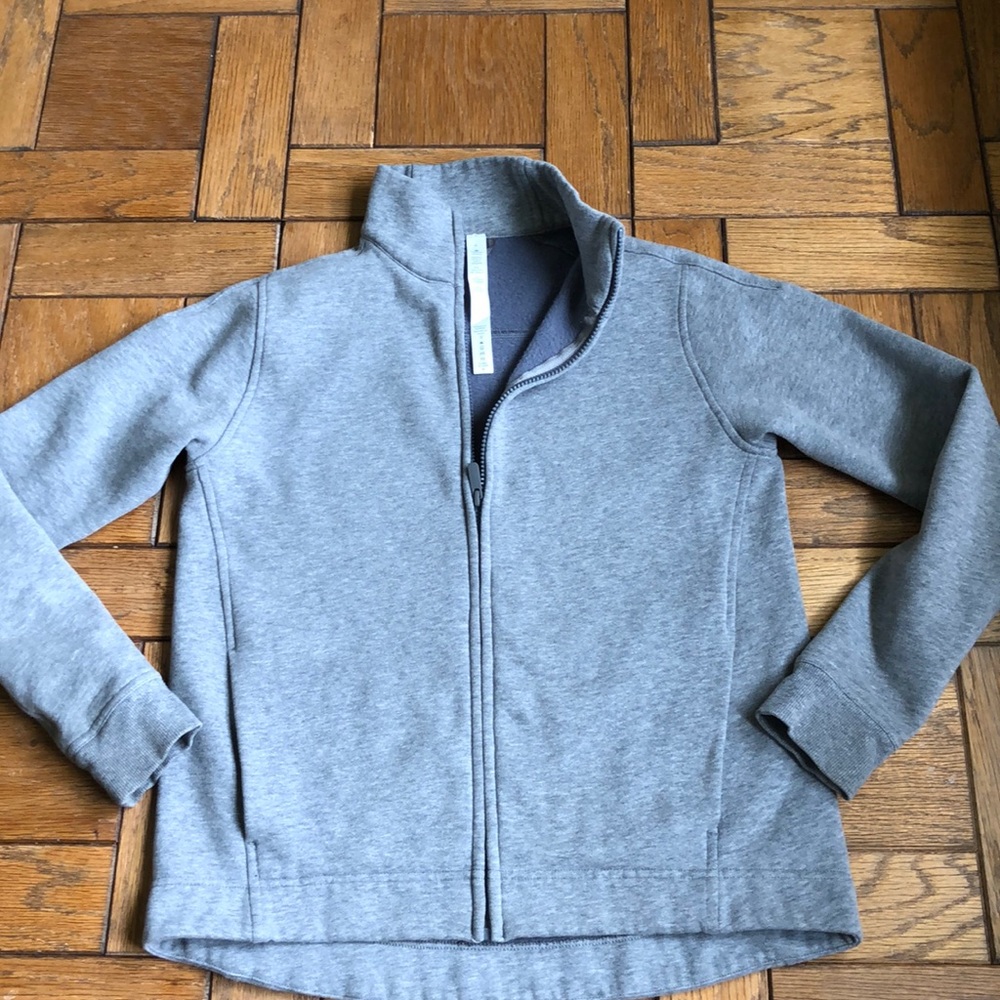 Lululemon Full Zip Gray Sweatshirt - Picture 1 of 6